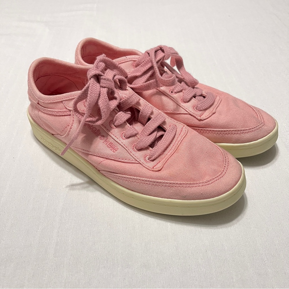 Reebok Pink Canvas Sneakers